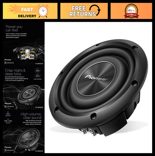 Shallow mount subwoofer - 8",